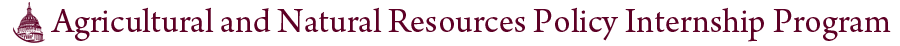 Agricultural and Natural Resources Policy Internship Program