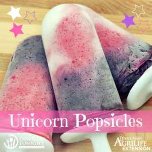 Unicorn Popsicles a recipe by Dinner Tonight