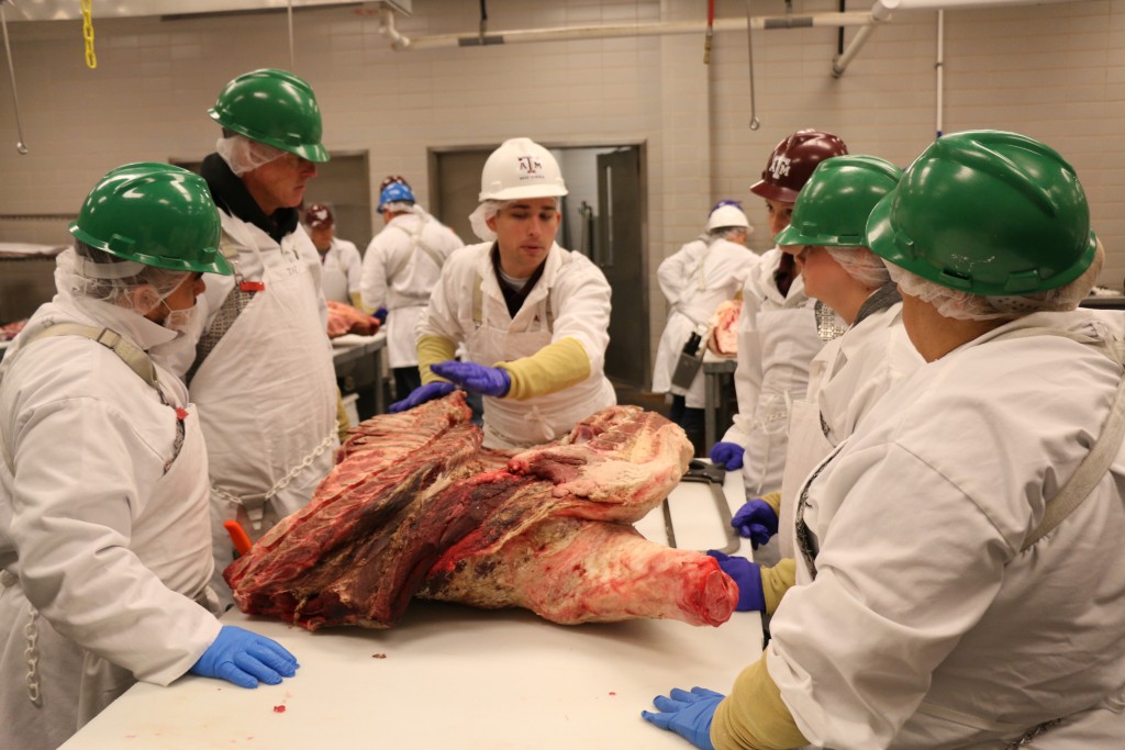 Mark Frenzel describing how to cut the forequarter
