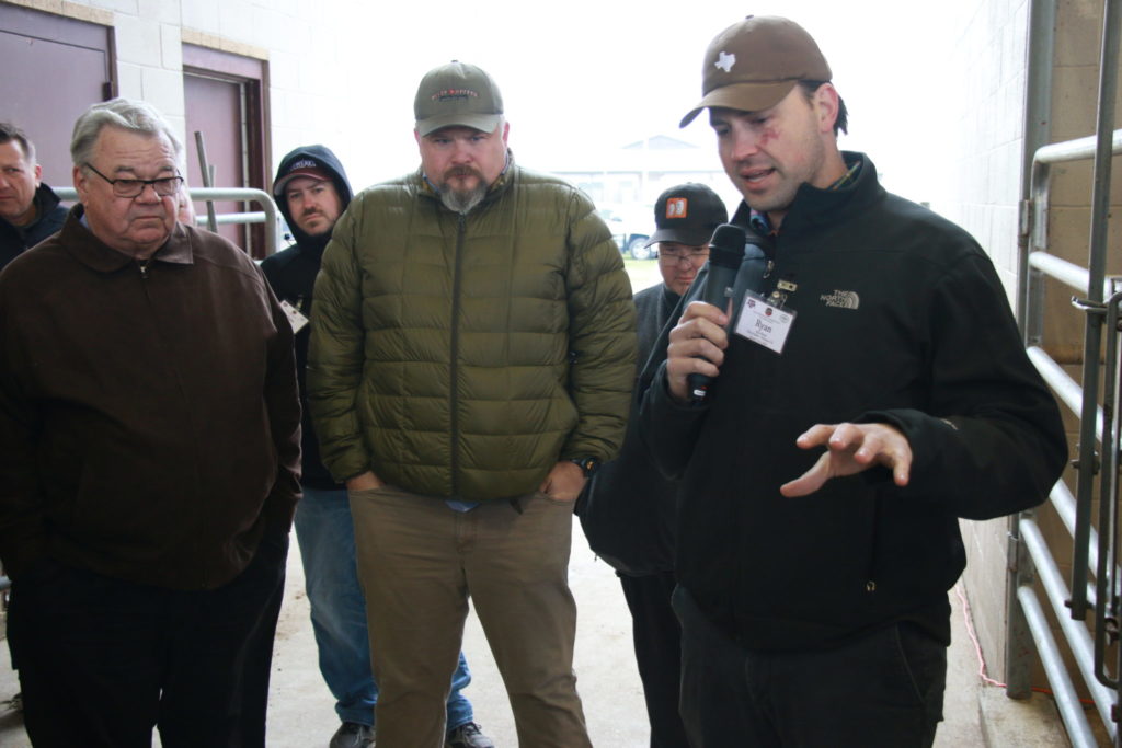 Ryan Zboril, Pitts and Spitts, discussing pellet smoker at Camp Brisket