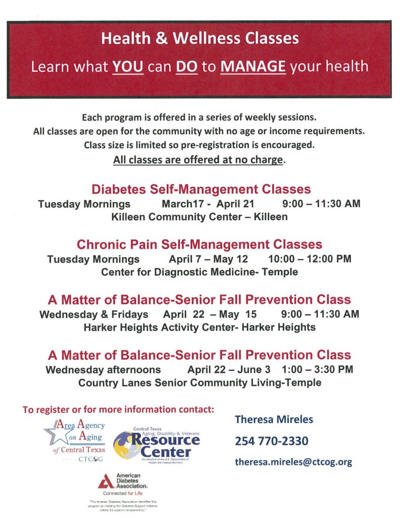 Diabetes Education Classes | Bell County Family & Community Health