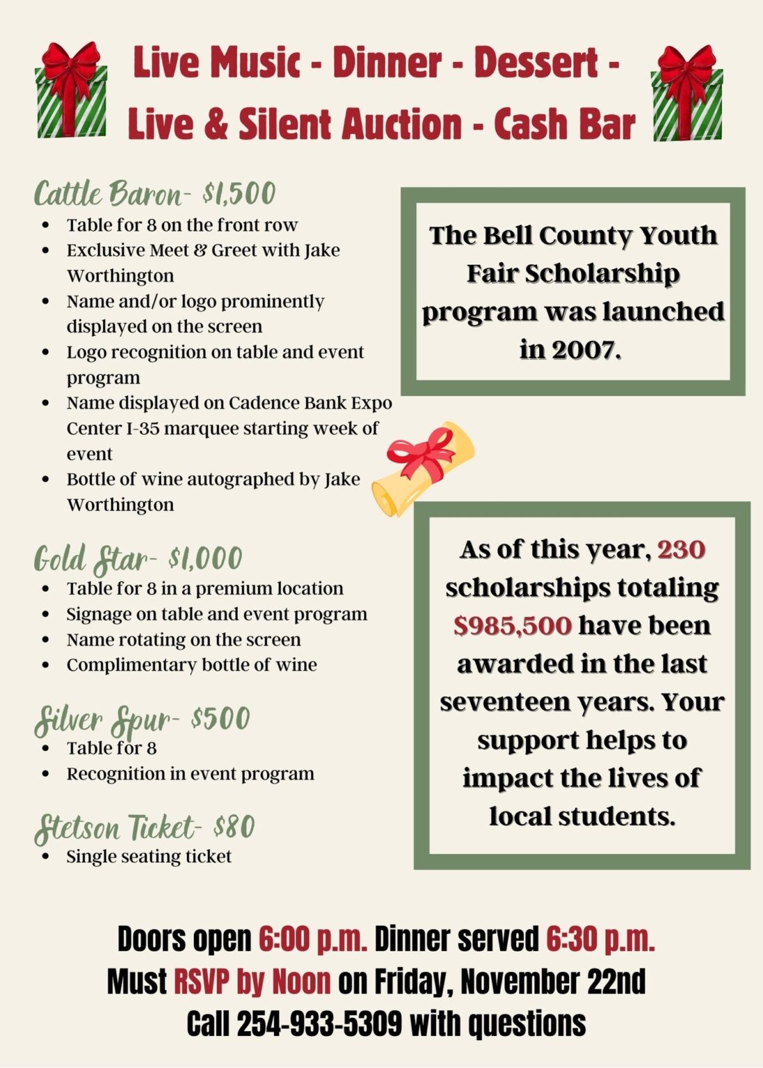 Chisholm Trail Christmas Ball Bell County Youth Fair