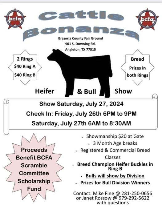 2024 BCFA Cattle Bonanza