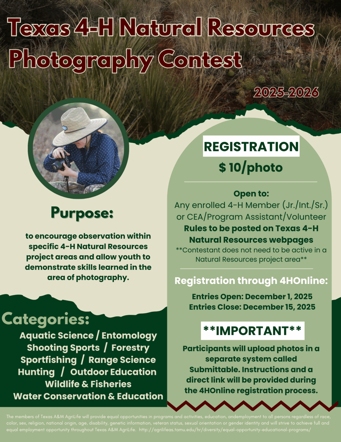 25-26 Photography Contest Flyer