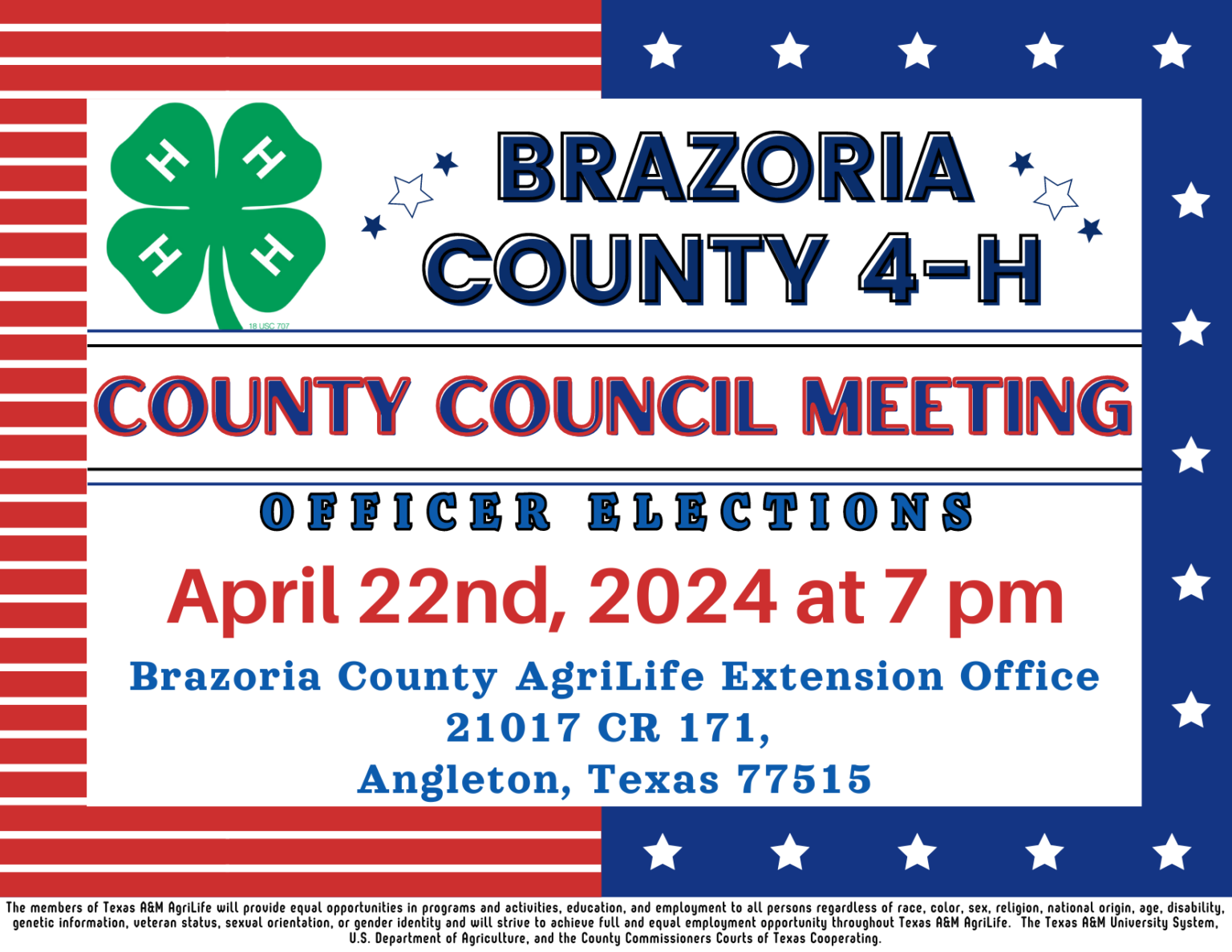 4-H County Council April Meeting (1)