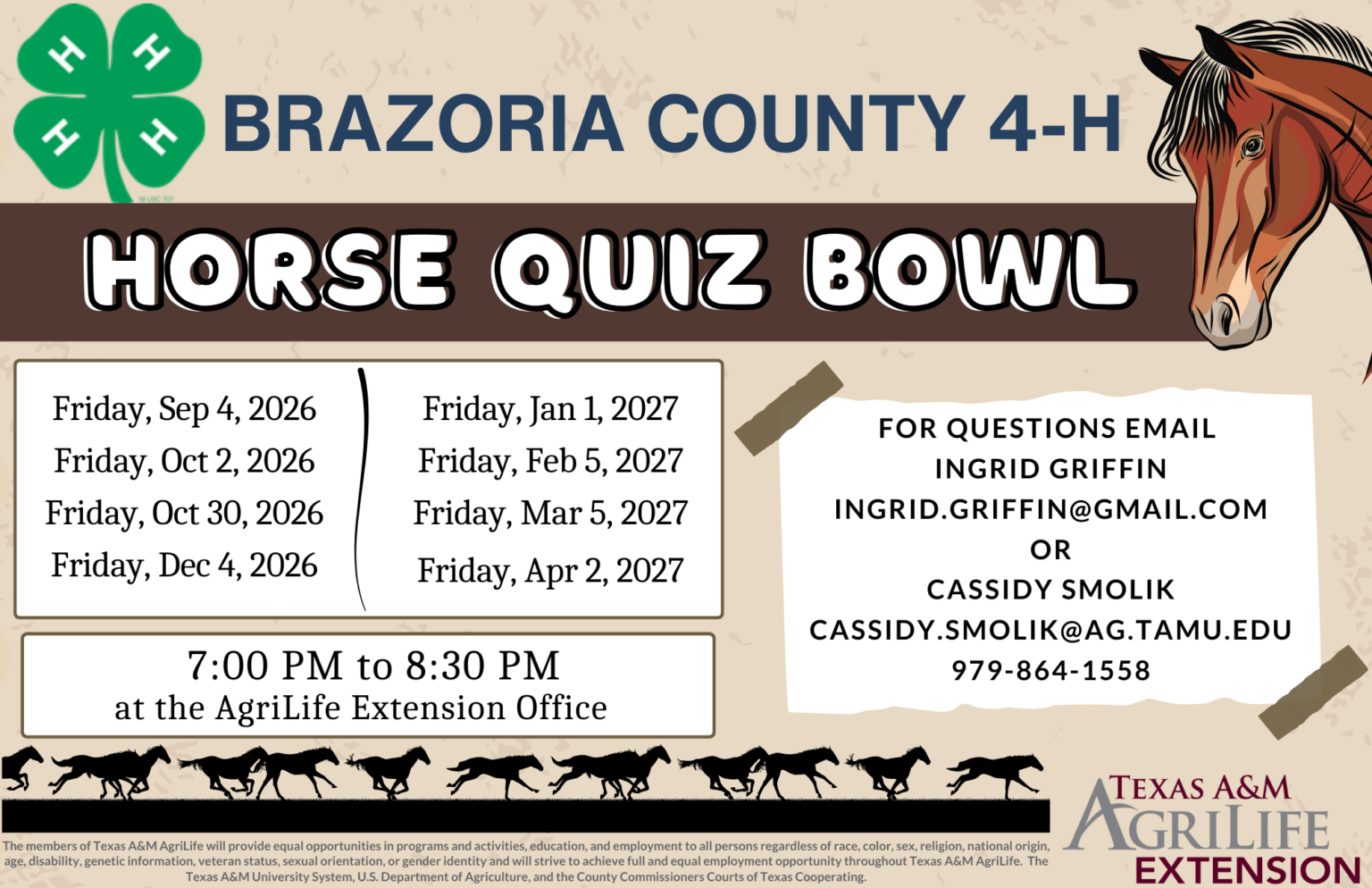 4-H Horse Quiz Bowl Practice
