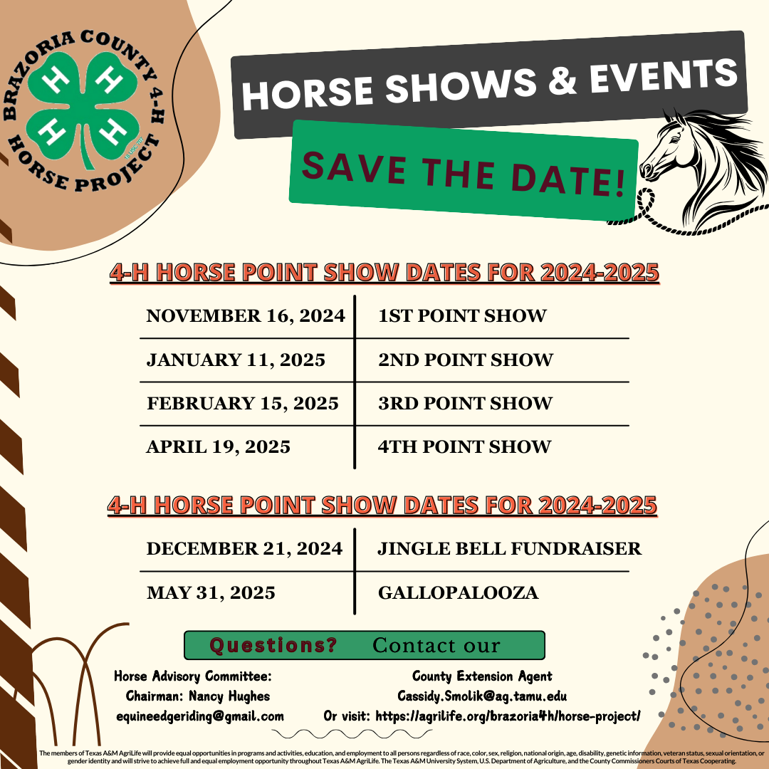 4-H Horse Show Dates (1)