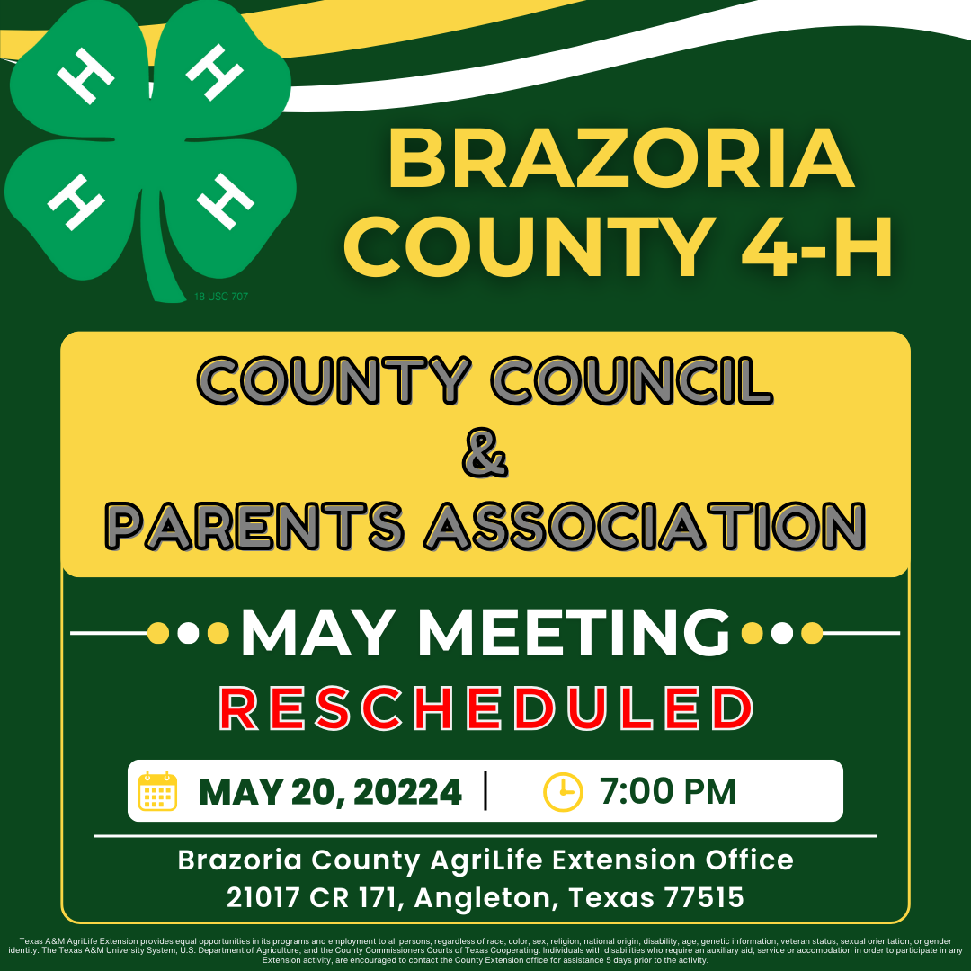 County Council & Parents Ass Rescheduled