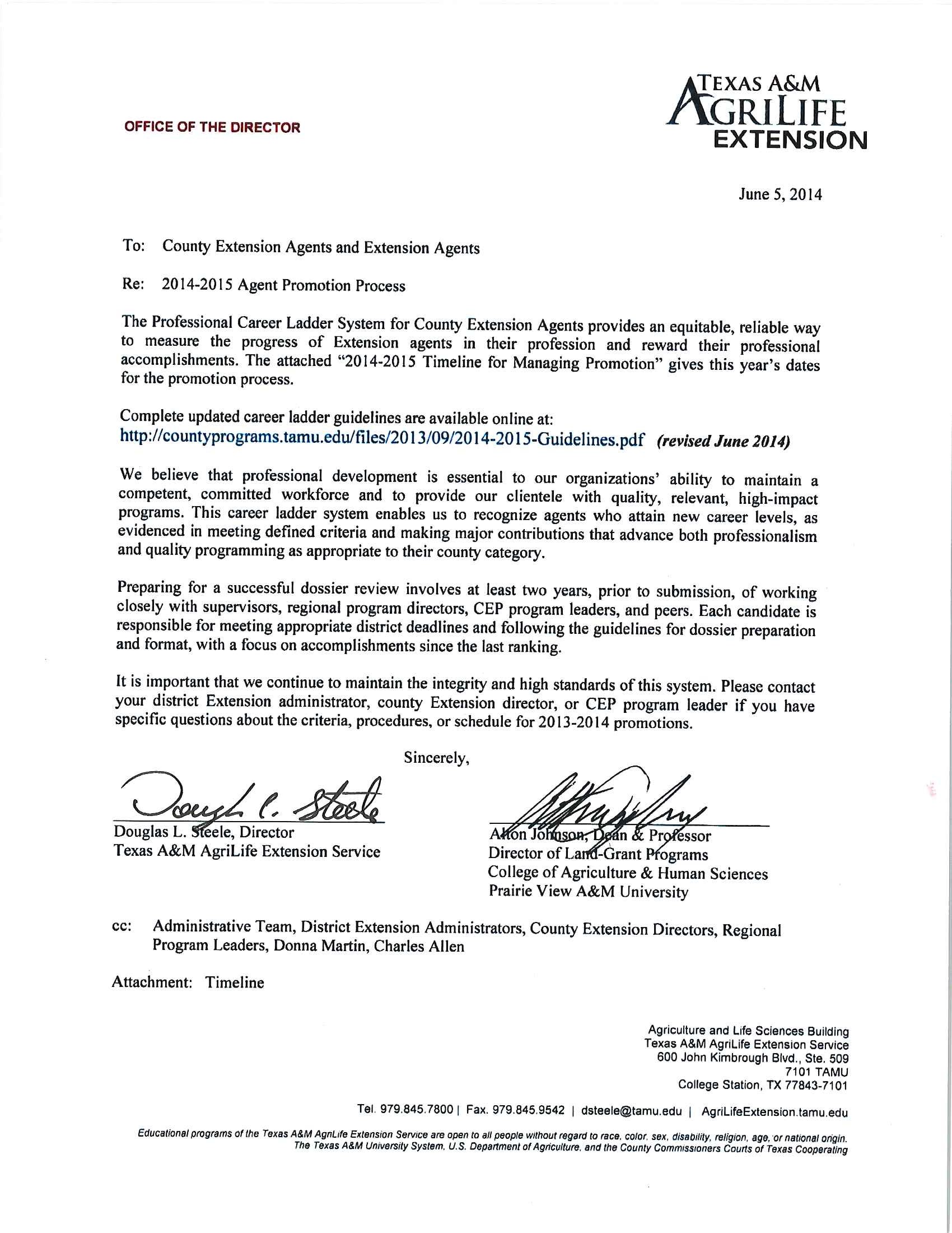 Career Ladder Agent Promotion District 8 Administrative Services