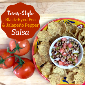 Texas style Black-Eyed Pea and Jalapeno Pepper Salsa recipe