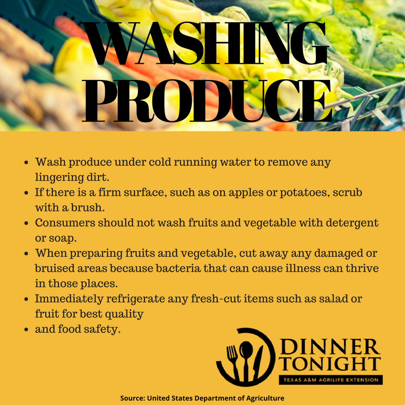 Wash Fresh Produce | Dinner Tonight