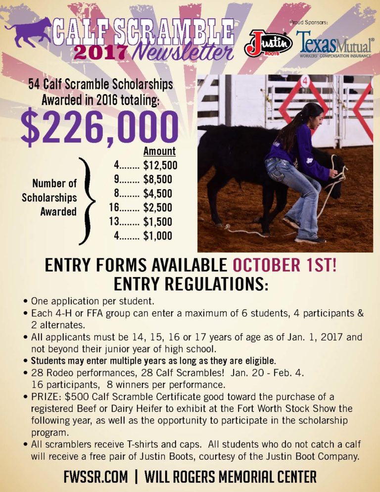 2017 Fort Worth Stock Show Calf Scramble