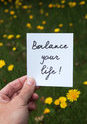 balance your life