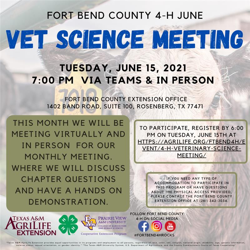 Veterinary Science Meeting