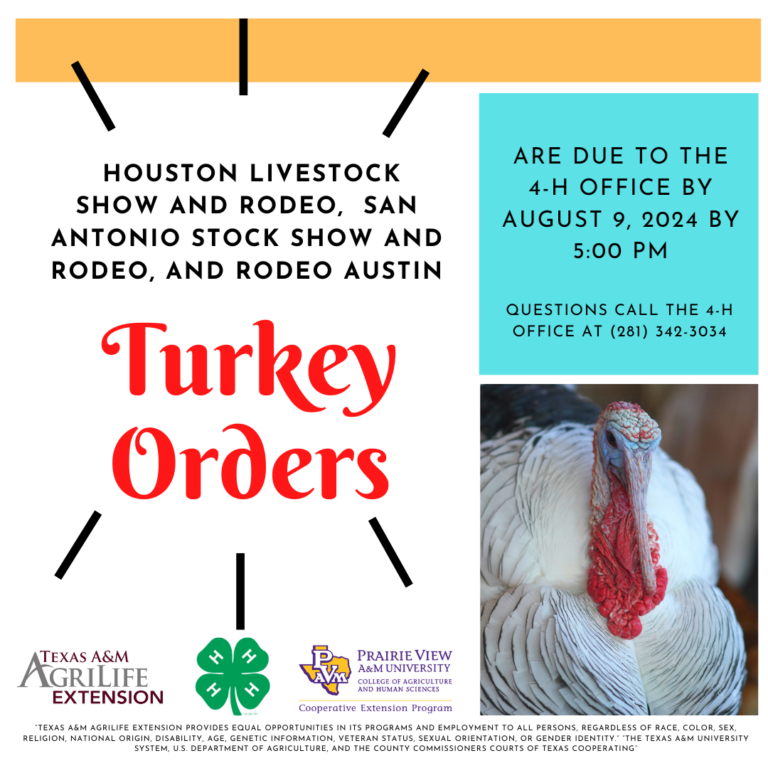 hlsr, sassr, & rodeo austin turkey order