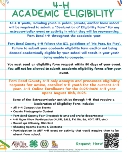 Fort Bend County 4-H Academic Eligibility