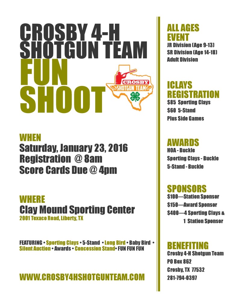 Crosby 4-H Shotgun Fun Shoot