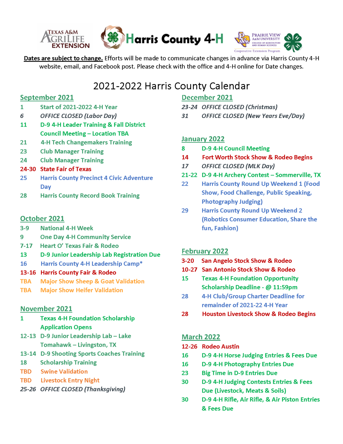 2021-2022 Harris County 4-H Calendar updated_Page_1