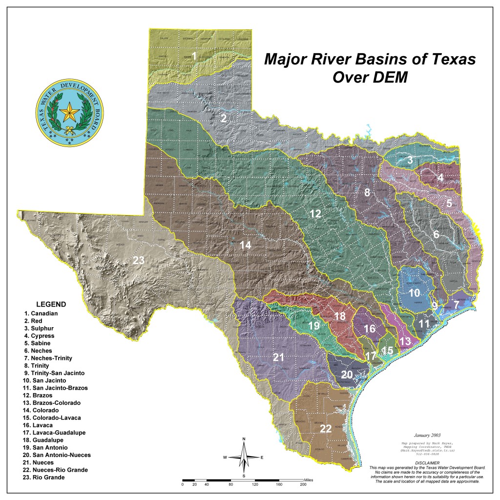Watersheds texas