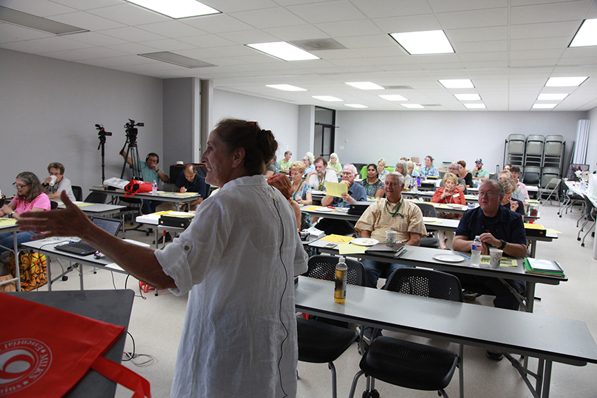 Janet Rowe lectures on bees