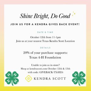 Shop at Kendra Scott October 12-13 