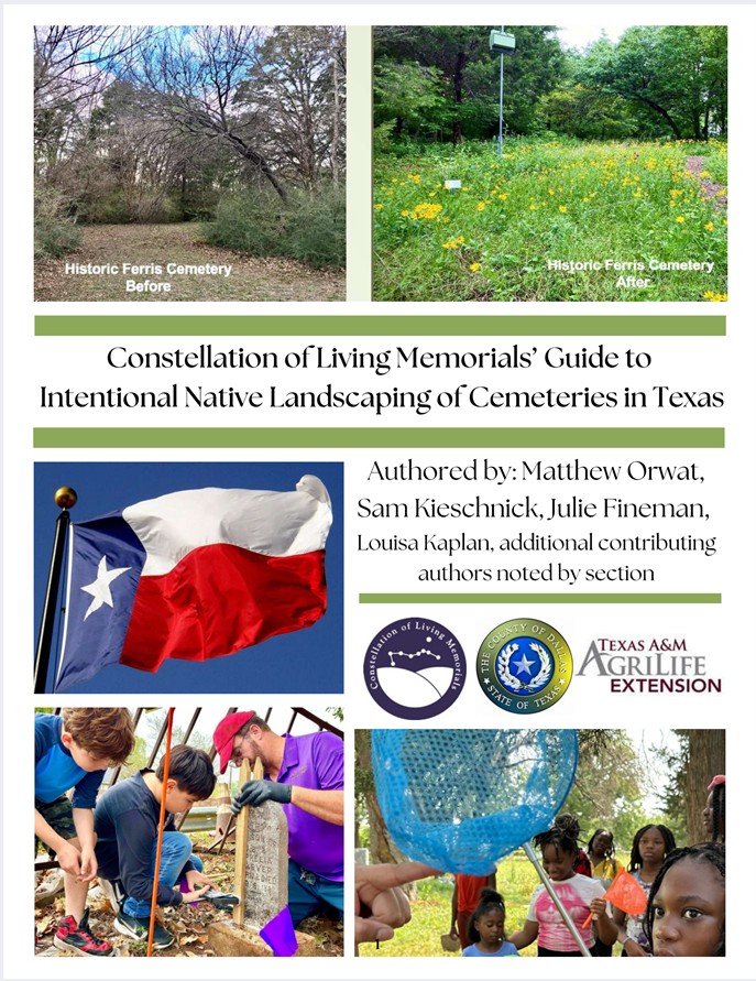 Cover Page for the CLM Guide to Intentional Native Landscaping of Cemeteries in Texas
