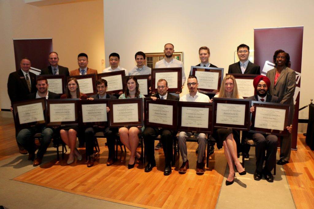 Association of Former Students Distinguished Graduate Student Award recipients