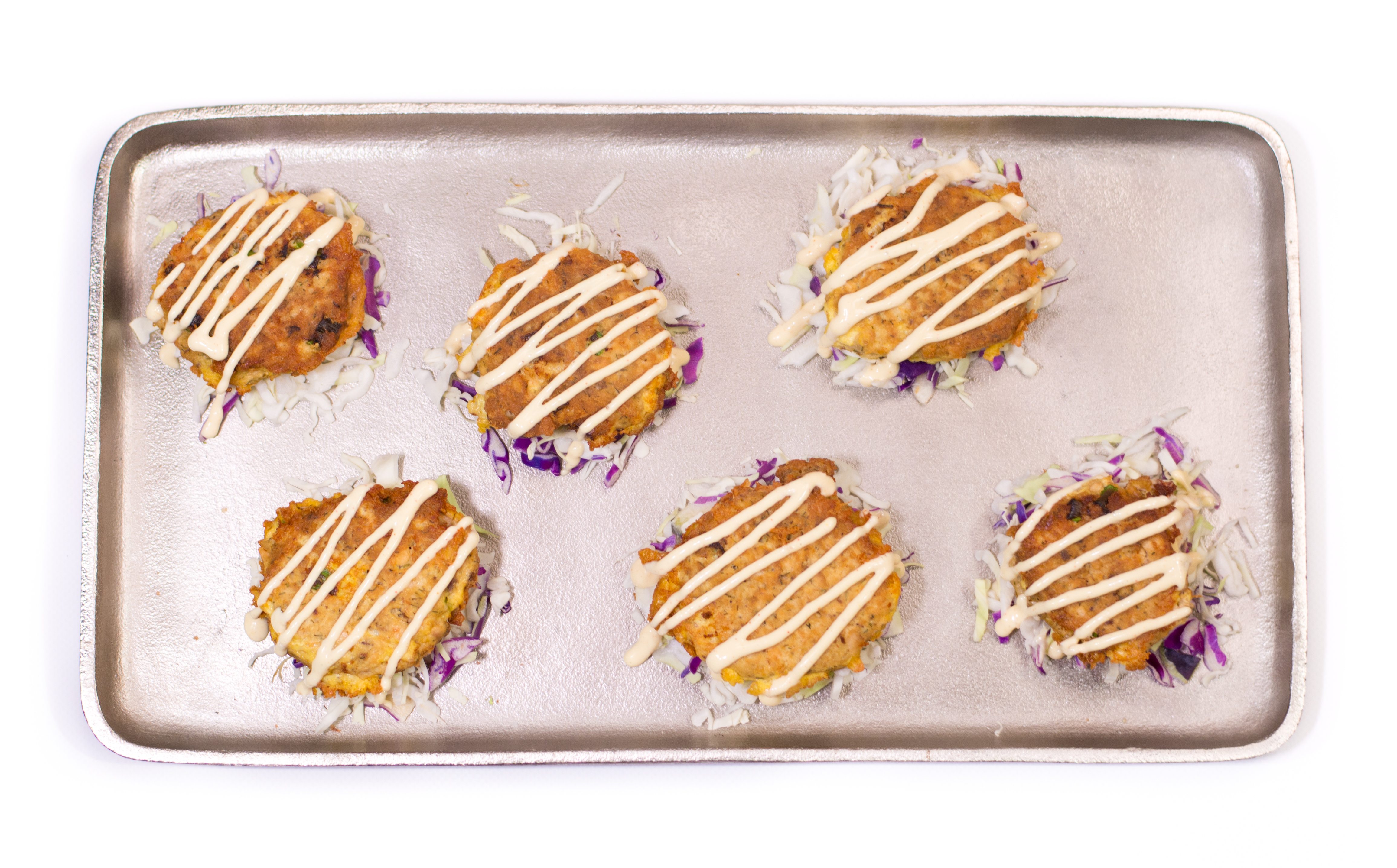 salmon cakes with ginger mayo