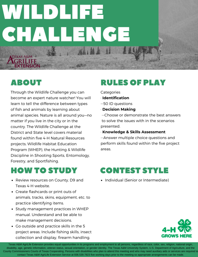 4H Roundup Information Montgomery County 4H