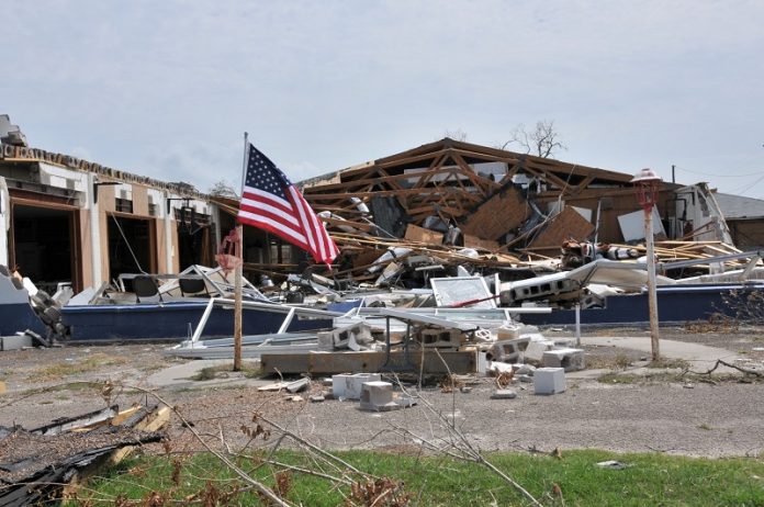 Hurricane-Harvey-Debris-American Flag | Resilient Texas