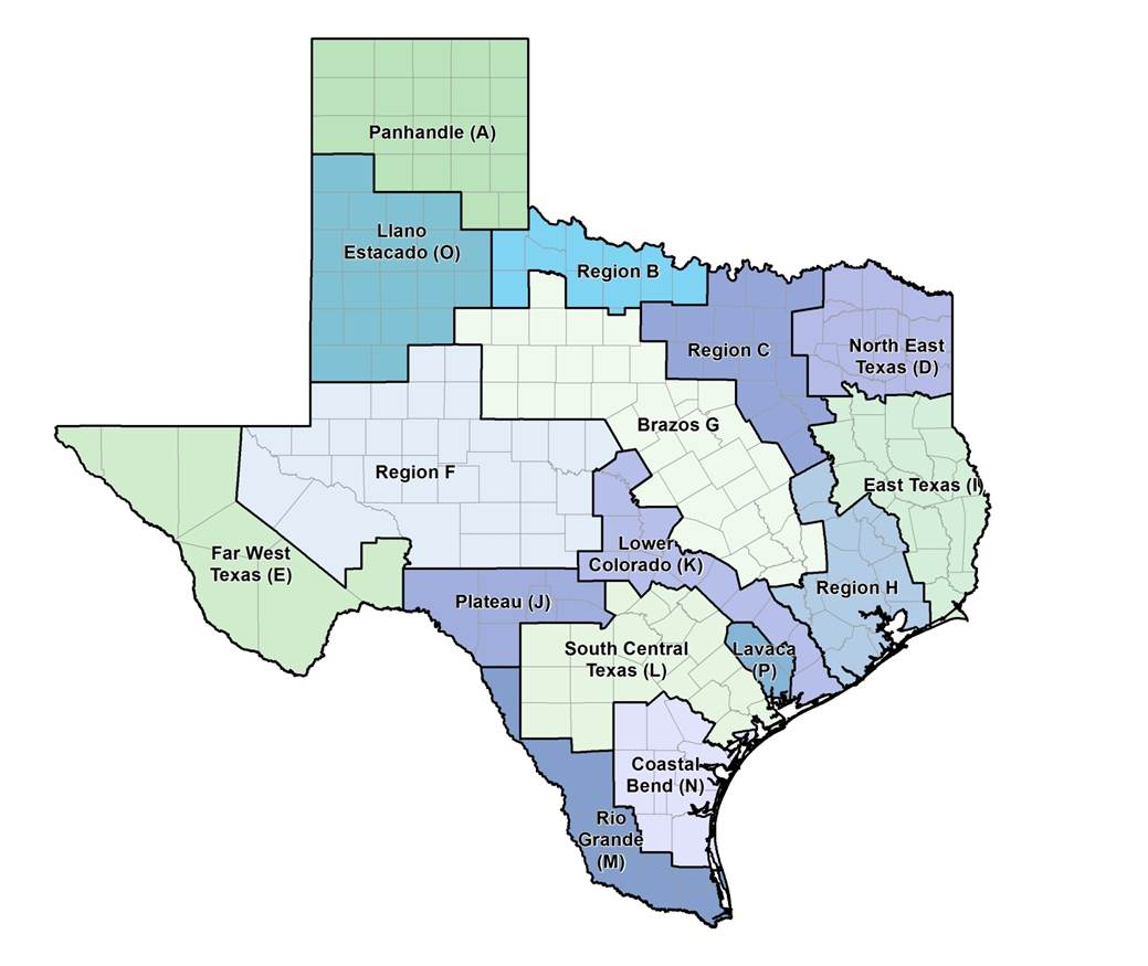 Texas Water Regions