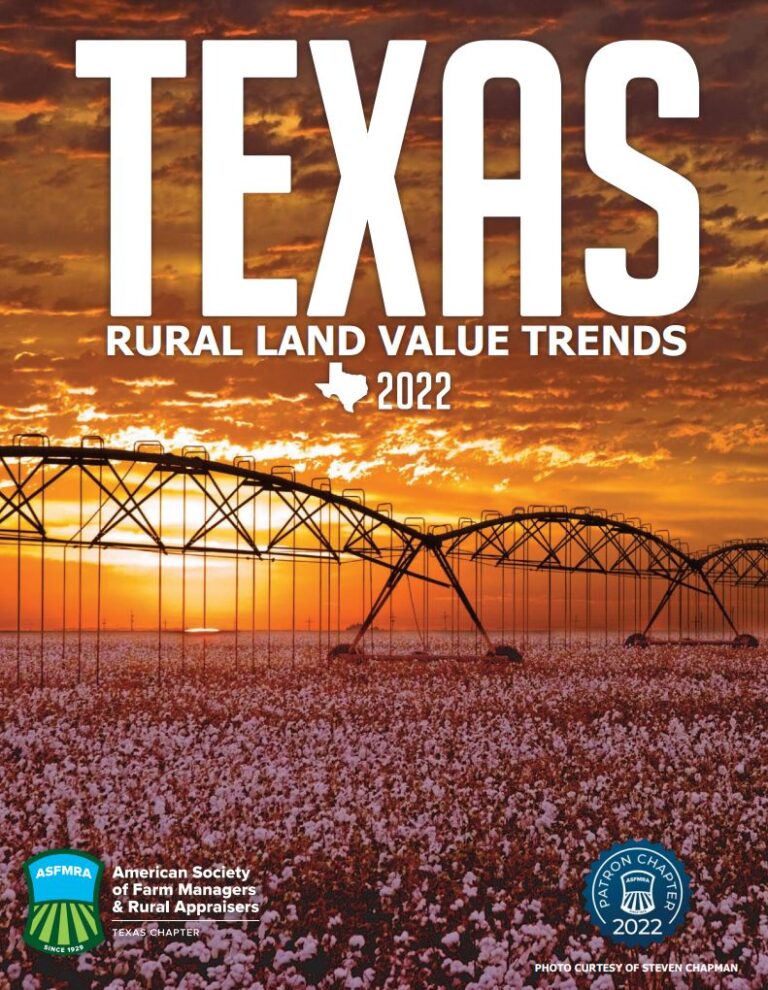 2022 Texas Rural Land Value Trends Published Texas Agriculture Law
