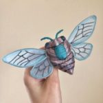 Cicada brooch by Molly Burgess Designs.