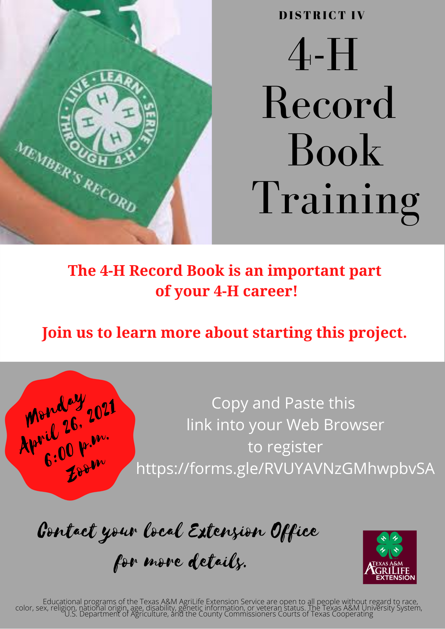 4H Record Book Trainings Tarrant County 4H Making the