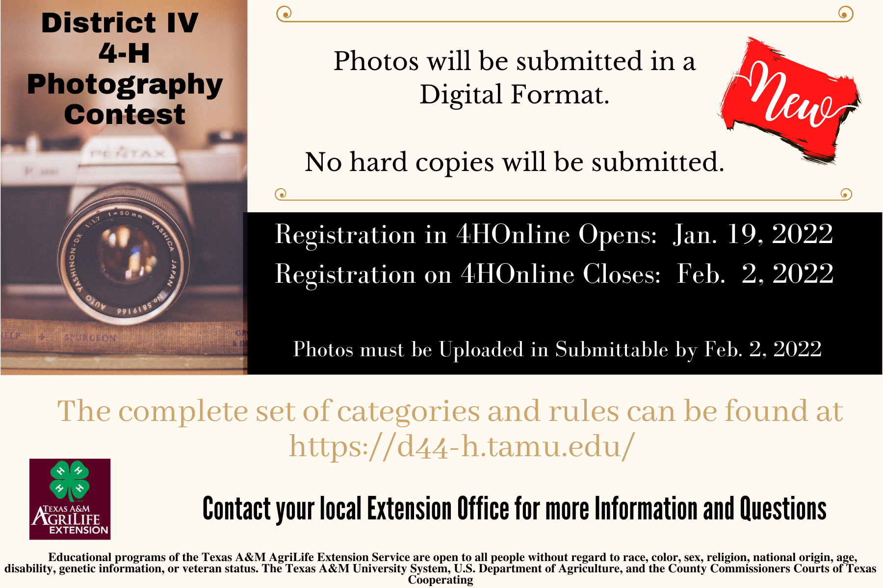 2021-2022 District Photography Contest Tarrant County 4-H imagem foto