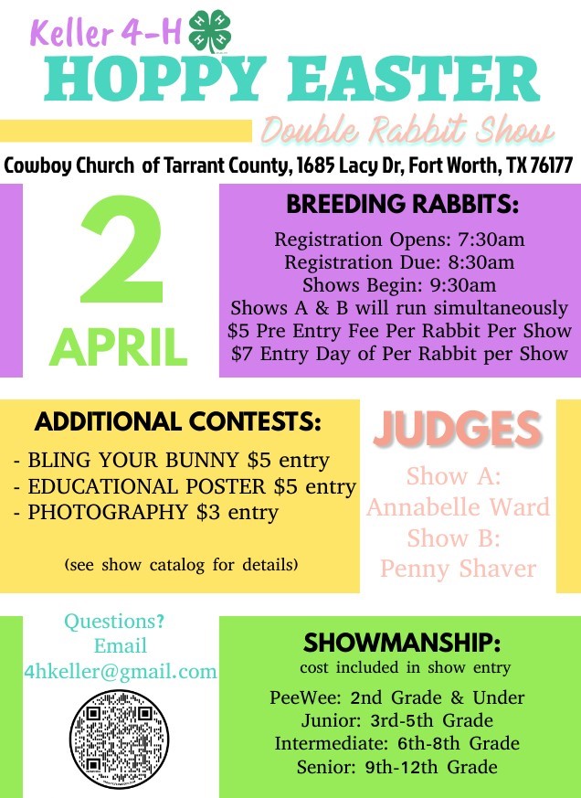 Rabbit Show - Tarrant County 4-H - Making the Best Better
