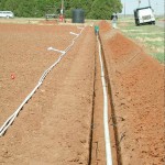 Connection of drip tape with main lines